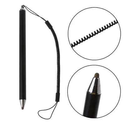Anti-lost Lanyard Touch Screen Stylus Pen Fibre Stylus Mesh Micro Fiber Tip Pen for Smart Phone Tablet