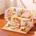 Baby House Mini Mini DIY Kit Production Assembly Model Room Princess Toys Home Bedroom Decoration