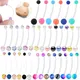 14G Pregnancy Clear Belly Button Rings Flexible Bioplast Sport Maternity Belly Navel Retainer