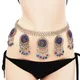 Turkey Sexy Ladies Belly Waist Chain Tribal Gypsy Silver Color Carved Flower Indian Crystal Beach