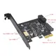 Add On Cards USB 3.1 Type C PCIe Expansion Card PCI Express X1 to USB3.0 + Type-C 19pin Adapter PCIE