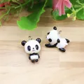 Onebeading Resin Cute Animal Panda Pendants Charms For Children Jewelry Necklace Earrings DIY Making