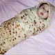1 Set Burrito Blanket Baby Flour Tortilla Swaddle Winter 100% Flannel Baby Blanket Sleeping Swaddle