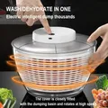 Electric Salad Spinner Vegetable Dehydrator Fruit Dryer Lettuce Drainer Dry and Wet Separation