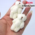 10pc/set 6.0cm Stuffed Teddy Bear DIY mini Joint plush bears Wedding box toy doll Garment & Hair