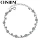 925 Sterling Silver Love Heart Bracelets For Women Zircon Bracelets on Hand Wedding Luxury Quality