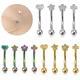 16G Eyebrow Piercing Curved Barbell Banana Ring Snug Daith Helix Belly Labret Stud Earrings