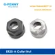 G-Penny ER20-A Collet Nut Balanced Nut for CNC Engraving Spindle Motor Black/Silver Collet Chuck