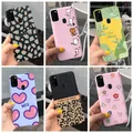 For Samsung Galaxy M21 2020 Case Silicone Soft Cute Cat Butterfly Black TPU Bumper For Samsung M21