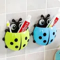 Ladybug Animal Insect Toothbrush Holder Bathroom Cartoon Toothbrush Toothpaste Wall Suction Holder