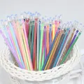 12 24 36 48 100 Colors/Set Flash Ballpint Gel Pen Highlight Refill Color Full Shinning Refill