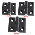 40/50/60mm Butt Hinges Metal Black Door Hinges Cabinet Aluminium Box Backflap Shed Door Hardware