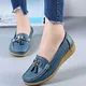New Women Shoes Loafers Female Moccasins Shoes Summer Genuine Leather Women Flats Slip On Women