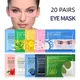 20 Pairs Collagen Under Eye Patches Moisturizing Dark Circles Eyes Care Masks Puffy Eyes