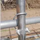 M8 Galvanized Double Pipe Clamp U-shaped Screw Cross Bolt Steel Pipe Connector Scaffolding Fixing
