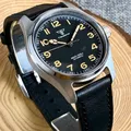 Tandorio 39mm Black Dial Sapphire Glass 20ATM Diving Japan NH35A PT5000 Automatic Pilot Brushed Men