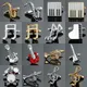 new brand high quality cuff links brass musical instruments Sax trumpet drum piano violin music