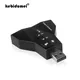 kebidumei 7.1 Channel USB 2.0 3D Audio Sound Card External USB Sound Card Adapter Microphone Speaker