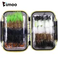 Bimoo 32PCS Fly Fishing Lure Set Assorted Wooly Bugger Streamer & Wet Fly with Fly Box for Trout