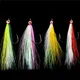 4PCS Fly Fishing Flies Streamer Bucktail Teasers Fishing Hook fly hooks trout salmon Bass Fly