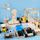 Kids DIY Science Experiment Kit Wooden Assembly Model Building Toy STEM Electric Robot Wood Puzzle