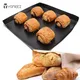 YOMEEI 1Pcs Black Not-stick Baking Mat Oven Food Basket Tray Pan Chips Heat-resistant Coating Baking