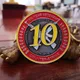 CSGO CS GO Counter Strike Ten Year Veteran Coin 10 years Medal Coin CSGO Ten Year Collectable Coin