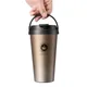 0.5 Liter 304 Stainless Steel Coffee Mugs with Handle Portable Water Bottles Double Layer Tumbler