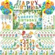 Cartoon Dinosaur Kild Birthday Party Decorations Paper Plates Tablecloth Disposable Tableware