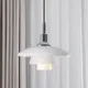Danish Designer Glass Pendant Light for Kitchen Island Gold Chrome Hanging Lamp Bedroom Lighting