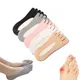 1 Pairs Women Orthopedic Compression Toe Socks Full Toe Yoga Sock with Gel Tab Soft Breathable