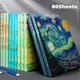 80 Sheets Thicken Beige Paper Sketch Book Student Art Painting Drawing Watercolor Book Graffiti