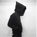 New Hoodies Men zipper Cardigan harajuku black sweatshirts hip hop swag style skateboard streetwear