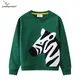 Jumping Meters 2-7T Children's Sweatshirts With Zeebra Embroidery Autumn Spring Boys Girls Clothing