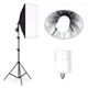 Photography 50x70CM Softbox Lighting Kits System Soft box Professional Continuous Light Use For