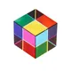 Color Cube Prism Three Primary Colors Popular Science Optical Color Experiment Toys Home Color