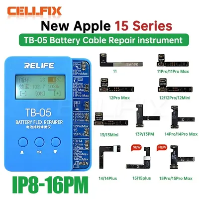 RELIFE TB-05 Battery Cable Repair Instrument Setup-free and Boot-free Adapt To Various Models for IPhone IP8G-16PM