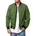 2023 Spring Men's Bomber Zipper Jacket Male Casual Streetwear Hip Hop Slim Fit Pilot Baseball Coats