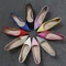 Comemore Professional High Heels Women's Pointed Pumps Black Mid-heel Stiletto Flight Attendant Office Dress Work Slip-on Shoes