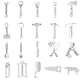 Wholesale Tools Charms For Jewelry Making Supplies DIY Earrings Anklets Wrench Hammer Charm Pendant