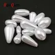 White Drop Shape Oval Imitation Pearls For Jewelry Making Diy Charm Necklace Bracelet Loose Spacer