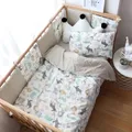 Baby Bedding Set Nordic Cotton Woven Baby Bed Linen For Newborns Kid Crib Bedding For Boy Girl