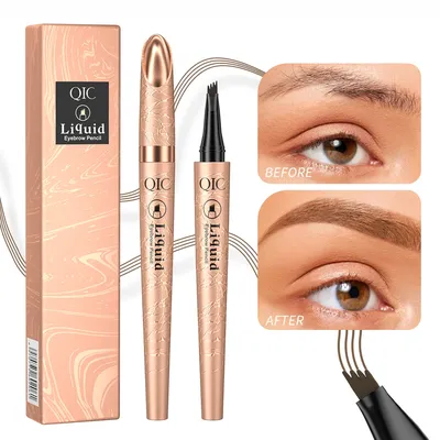 Microblading Eyebrow Pen Waterproof Fork Tip Eyebrow Tattoo Pencil Long Lasting Professional Fine