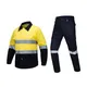 100% Cotton Safety Work Shirt and Pants Reflective Strips High Visibility Workwear Clothes Jackets