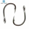 Easy Catch 100pcs 10884 Stainless Steel White Strong Big Game Fish Tuna Bait Fishing Hooks Size 3/0