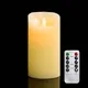 Dia7.5CM Remote control w/timer Function Pillar LED paraffin Candle Light Dancing Flame Melted edge