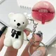 White Cute Bear Mirror Lip Glaze Korean Waterproof Moisturizing Glass LipGloss Lasting Non-Stick Cup