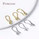 18K Gold Plated Earrings Hooks with Pearl Ear Wire Mounting DIY Pearls Earring Findings