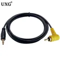 1.8 Meter 90 Degree 3.5 mm 1/8" Mono Plug To Single RCA Male Jack Cable extension cord AV Audio