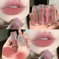 Sexy Pink Matte Lipstick Nude Velvet Lip White Peach Waterproof Long-Lasting Non-Stick Cup Makeup